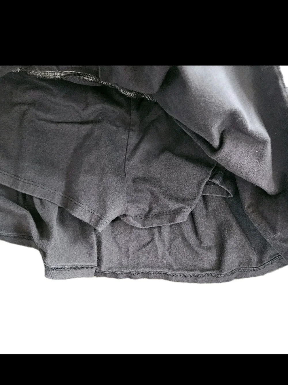 Out From Under Cammy Ruffle Mini Skort Black Urban Outfitters Size Medium M
